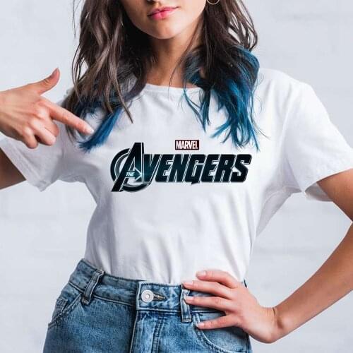 Marvel Tshirt Anime Amazing Spiderman Avengers Tee Shirt Casual T-Shirt Women Short Sleeve Retro Womens Tshirt