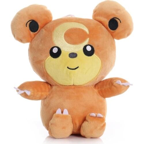 1pcs TAKARA TOMY Pokemon 22cm Teddiursa Plush Toys Doll Teddiursa Soft Stuffed Plush Doll Peluches Gift for Children K