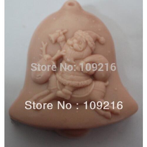 1pcs Santa Claus Distributes A Gift (ZX966) Handmade Soap Mold Crafts DIY Mold