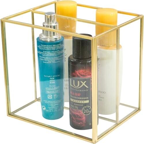 2 slots acrylic makeup cosmestic brush storage box organizer joyero acrilico organizador de maquillaje organizador de maquiagem