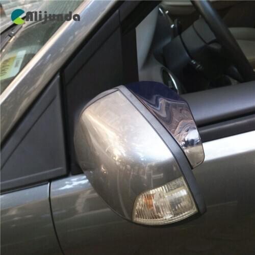 2Pcs Car Rear View Mirror Rain Eyebrow Rain Shield Shade Cover Protector for Ford Focus Fusion Escort Kuga Ecosport Fiesta Falc