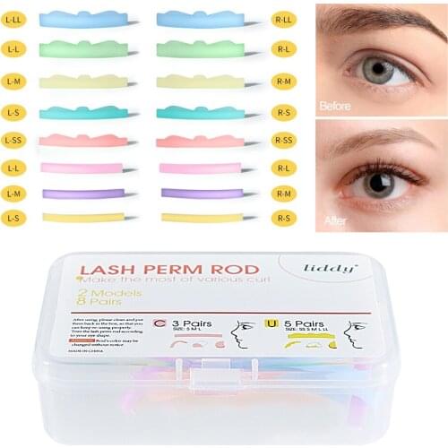 3/5/8 Pair Perm eyelash pad Silicone Protection Pads Eyelash Extension Lifting Curler Shield Patch women Makeup tools