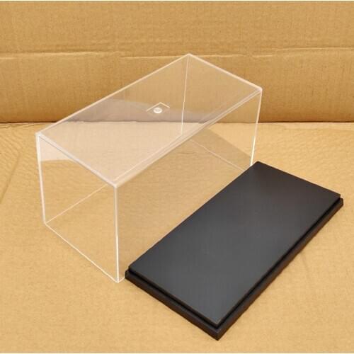 Motorcycle Model Acrylic Case Toys Car Display box Transparent Dustproof 20cm L,11.7cm H