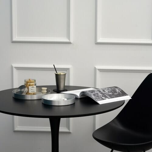 SWEETGO aluminum round tray for cake dessert decorators brushed metal silver plate home decorating bakeware photography props