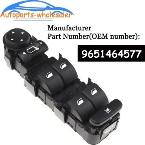 Car For Citroen C4 2005-2011 Front Left Master Electric Power Control Switch Manual folding 9651464577 ZQ800629XT Auto Parts