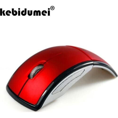 Kebidumei 2.4G Wireless Mouse Foldable Computer Mouse Mini Travel Notebook Mute Mouse USB Receiver for Laptop PC