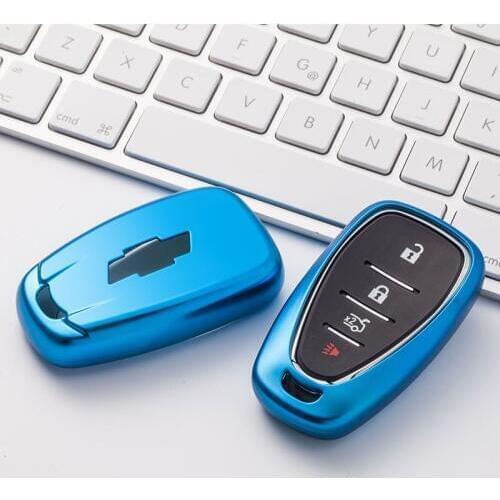 Car Key Covers TPU Key Case Fob Shell For Chevrolet Cruze spark sonic camaro Volt Bolt Trax Malibu cruze 2 3 4 5 button styling