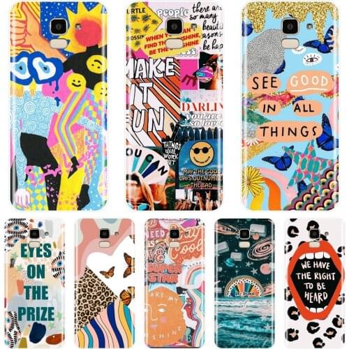 Back Cover For Samsung Galaxy J3 J5 J7 2015 2016 2017 Samsung J2 J5 J7 Prime J4 J6 J8 Plus 2018 Silicone Aesthetic Phone Case