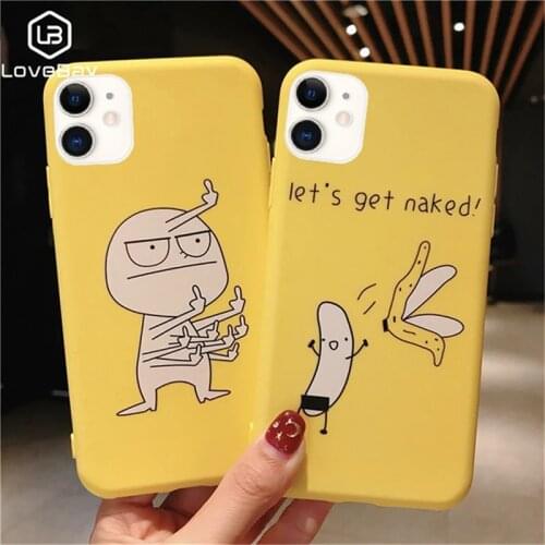 Lovebay Lovely Cartoon Funny Banana Phone Cases For iPhone 11 Pro X 7 8 XR XS Max 6 6s Plus 5 5s SE Animals Soft TPU Back Cover