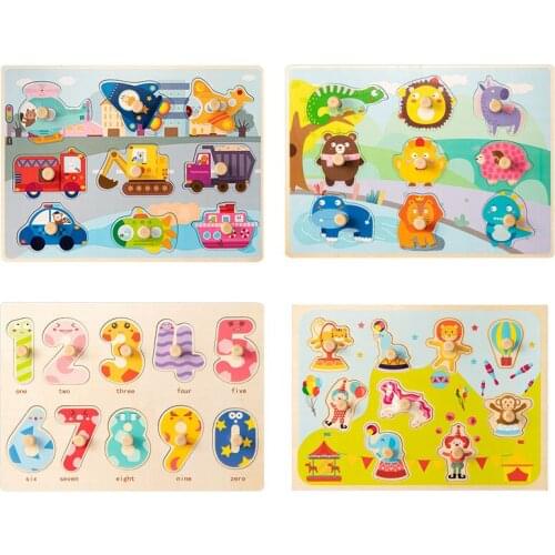 Brain Jigsaw Puzzle Wooden Toy Montessori Materials Animals Clever Board Games Baby Learning Toy Educational Toys For Children