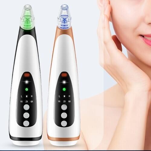 Electric Rechargeable Blackhead Remover Face Pore Vacuum Skin Care Acne Pore Cleaner Pimple Removal Vacuum Suction Tools
