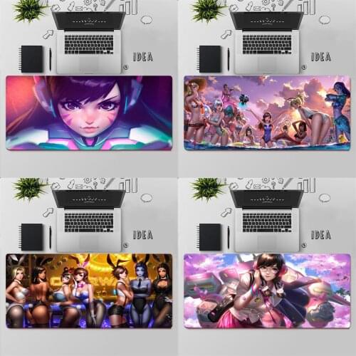 Gaming Mouse Pad Large Mouse Pad PC Gamer Computer Mouse Mat Big Mousepad Keyboard Desk Mat XXL Laptop Carpet D.Va Mause Pad