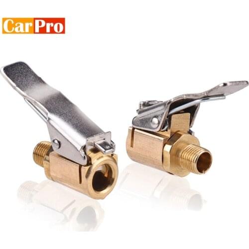 CarPro Car Truck Brass Air Pump Chuck Tyre Valve 8mm Pump Valve Clip Clip Clamp Connector Adapter