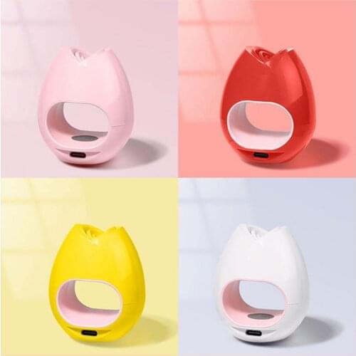 Mini LED Nail Lamp Light Therapy Quick Nail Dryer UV Curing Lamp Nail Dryer 16W Lamp For Nail Manicure Machine Rose Shape Design