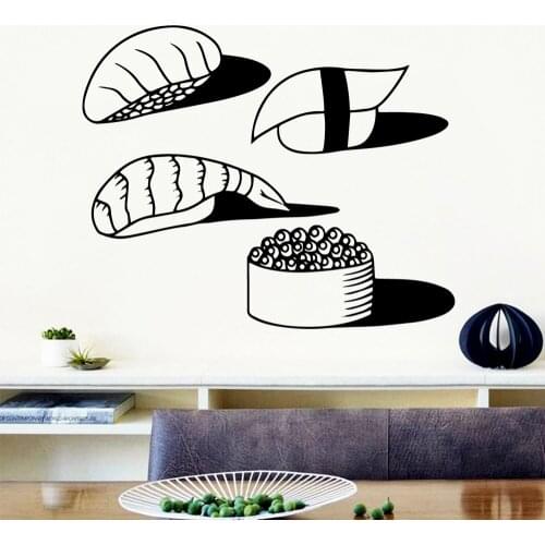 Fashionable Bread Self Adhesive Wall Decal for Kitchen Room stickers Vinyl Mural Bread Store Wall Decals muraux