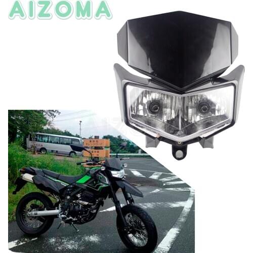 Motorcycle Headlight 12v/18w Twin Bulb Headlamp For Kawasaki KLX250 KLX250S KLX250SF 2008-2019 D-Tracker X 250 2009-2019