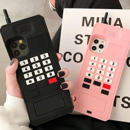 Cute 3D Soft Silicone Phone Case For iphone 12 11 pro max mini XR XS max X 6 7 8 Plus SE 2 2020 Back Cover fun kid girl gift