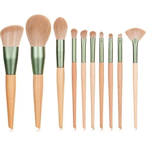 10PCS Makeup Brush Set Beauty Tools Eye Shadow Brush Blusher Nose Shadow Powder Concealer Foundation Brush Makeup Brushes