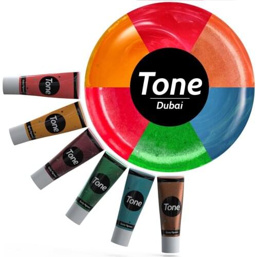 Tone Dubai Epoxy Pigment Resin Pigment Kit Dye Coloring Liquid Ink Colorant DIY Fading Jewelry Making Crystal Multicolors Set