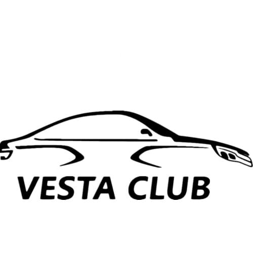 CS-1465A# VESTA CLUB funny car sticker vinyl decal silver/black for auto car stickers styling