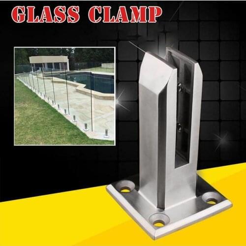 Floor Standing Stairs Balcony Pool Glass Spigots Post Balustrade Railing Clamp Clips SUB Sale