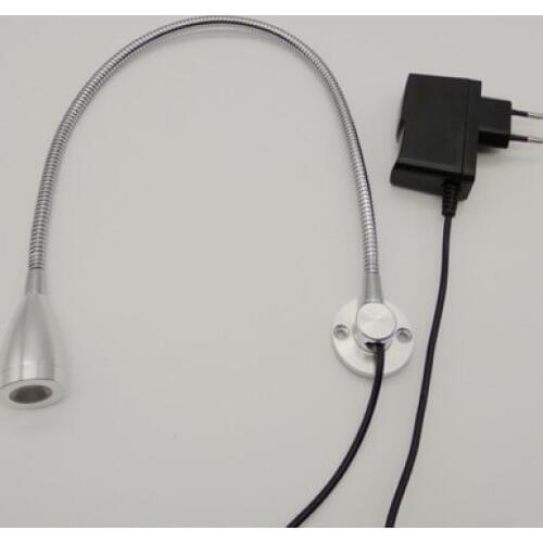 3W 110V 220V Gooseneck Wall Lamp Reading