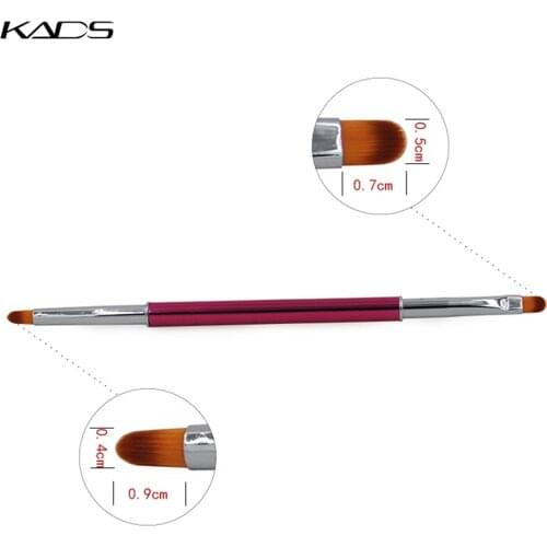 New 1PC Dual-ended Drawing Brush Acrylic UV Gel Nail Brush For Nail Polish Painting Nail Art Pen Manicure Tools Gradient Brush