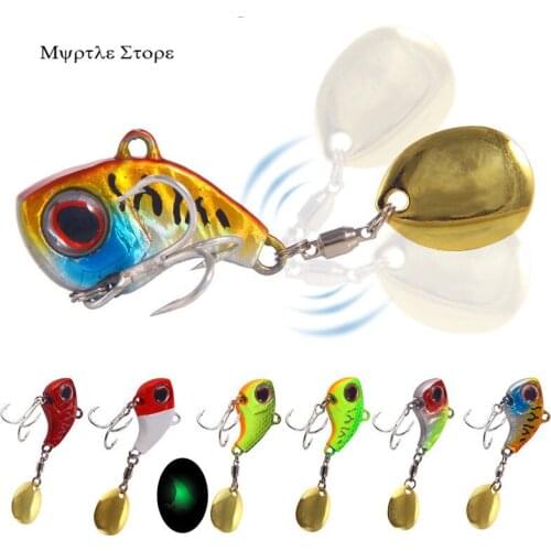 New 9/13/16/22g Mini VIB Rotating Iron Plate Crankbaits Sea Fishing freshwater Fishing Lure Sinking Wobblers For Perch