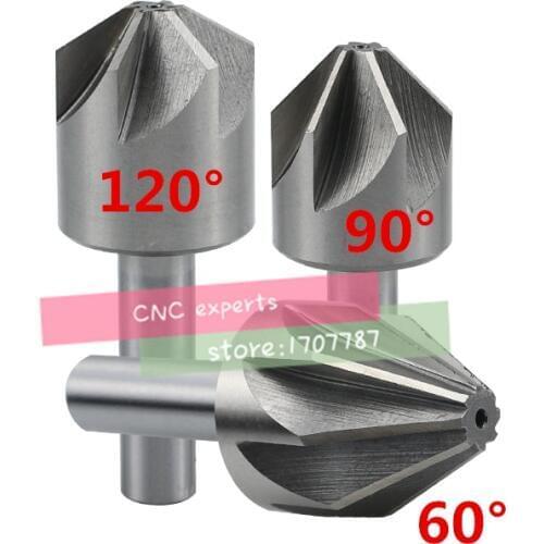 New 1PCS 6.0mm-50mm Chamfer Cutter 60 Degree /90 Degree Chamfering Drilling Mill Drill Milling Cutting Tools 12/16/20/25/30/50mm