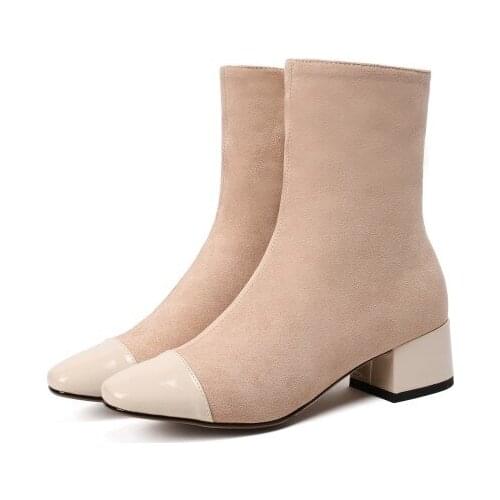 Big Size 9 10 11 12 13 Martin Shoes with Pinpoint Colour Matching and Rough heels