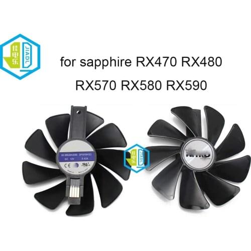 95MM CF1015H12D cooler radiator fans For Sapphire NITRO RX590 RX580 RX570 RX470 RX480 4N001-02-20G cooling graphics card fan New