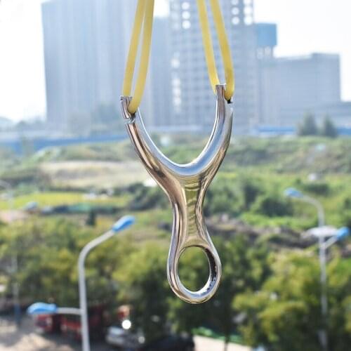 Hunting Slingshot High-Power Quality Stainless Steel Catapult with Rubber Band for Outdoor Sports Tools Shooting Accessories