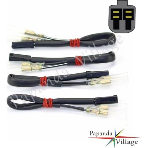 Turn Signal Plug Adapters Connector Leads For Suzuki LS650P Savage LS650 Boulevard S40 VS1400 Boulevard S83 VL1500 1500T VS800