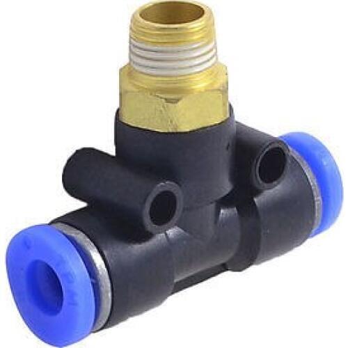 1/8" PT Male Thread to 6mm One Touch Push In T Shape Quick Coupler Coupling