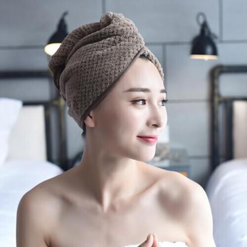 Magic Microfiber Towel Quickly Dry Hair Hat Coral fleece Fast Drying Dryer Towel Shower Cap Super Absorbent Hair Dry Turban