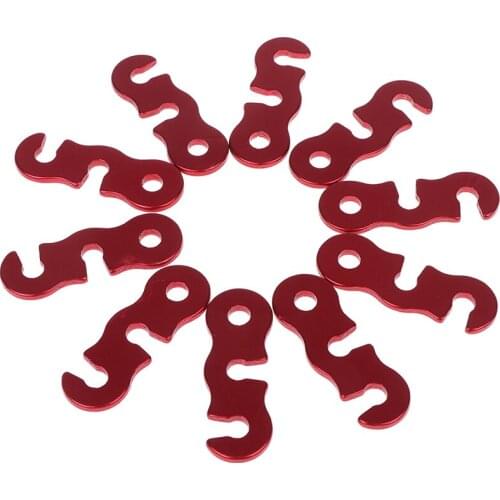 10pcs/lot Aluminum Alloy Quick Release Tent Rope Stoppers Outdoor Camping Shelter Awning Wind Rope Adjuster Tent Rope Tighteners