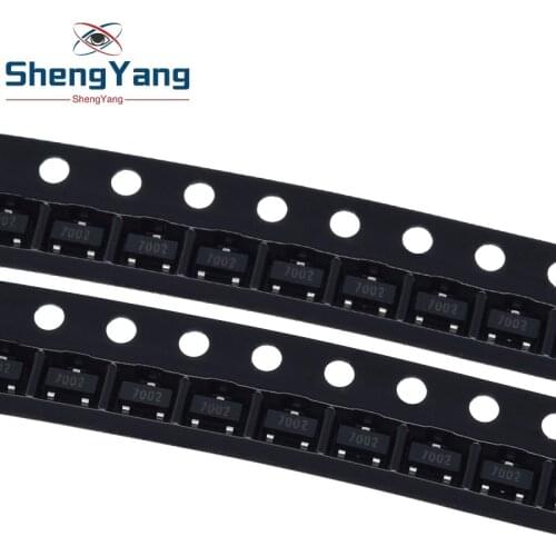100PCS 2N7002 2N7002LT1G MOSFET N-CH 60V 300MA SOT-23