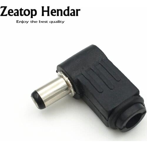 100Pcs 5.5mm x 2.5mm 5.5*2.1mm 4.0 x 1.7mm 3.5mm*1.3mm DC Socket Jack Right Angle Charger Power Plug Adapter Soldering Connector