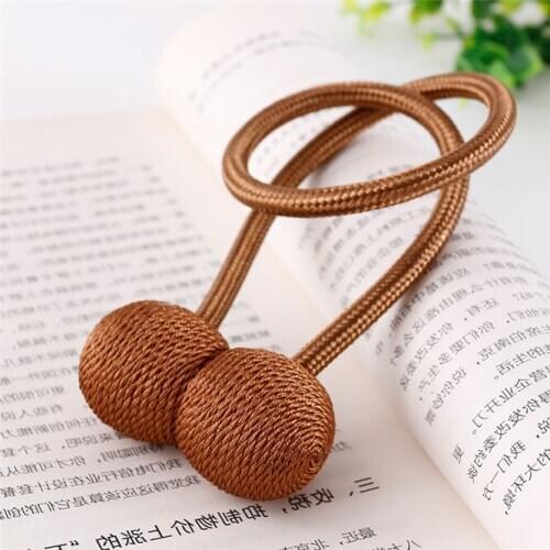 100pcs Home Decor Colorful Pearl Magnetic Ball Curtain Simple Tie Rope Backs Holdbacks Buckle Clips Accessory Rods Hook Holder