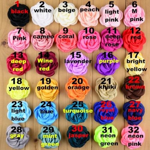 160 pcs/lot,Satin Layered Fabric Roses , Burned Edges Fabric Flowers Hair accessories