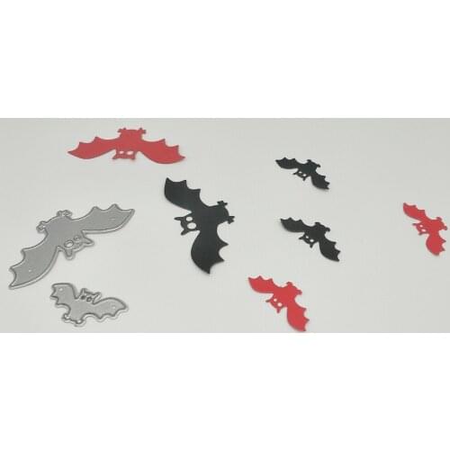 2 Halloween bat metal cutting knife molds, scrapbooks, photo albums, greeting cards, DIY decoration, handmade art