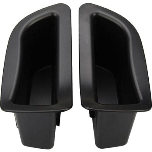 2Pcs/Set Black Front Door Handle Storage Box Container Holder Tray Car Accessories for Volvo V40 V40Cc