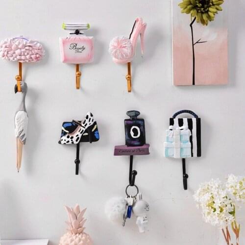 3pcst Wall Decorations Home Accessories Living Room Hanger Resin Hanger Key Kitchen Coat Clothes Towel Hooks Hat Handbag Holder