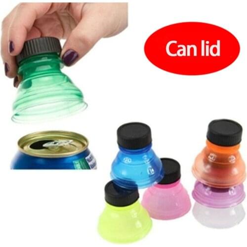 5Pcs Can Convert Soda Savers Toppers Reusable Bottle Cap Drink Lids Opener Resealable Tops for 12 oz or 16 oz aluminium cans
