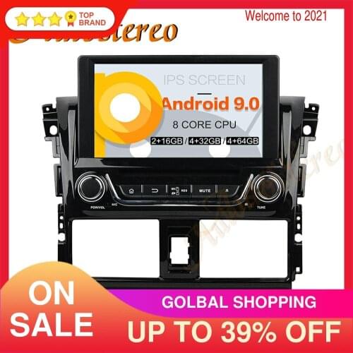 Android 9.0 Octa Core DSP Car DVD Player Multimedia Player GPS Navigation For Toyota YARIS 2013-2015 Auto Radio Stereo Head Unit
