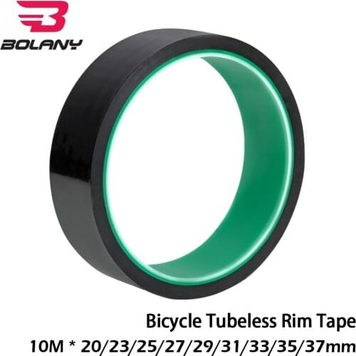 Bolany Bicycle Tubeless Rim Tape 10 Meters 20/23/25/27/29/31/33/35/37mm Width Strips Lightweight MTB Road Bike Wheel Accessories