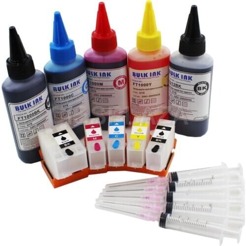 CISSPLAZA 1SET Europe T202XL 202XL Refill Ink Cartridge with ARC+ dye ink Compatible for Epson XP-6000 XP-6005 XP-6001 XP-6100