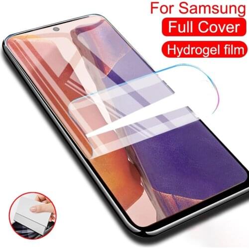 Cover for Samsung Galaxy note 20 Ultra 10 lite 9 8 hydrogel film s20 FE s10 s10e s9 s8 plus s7 phone screen protector Not Glass
