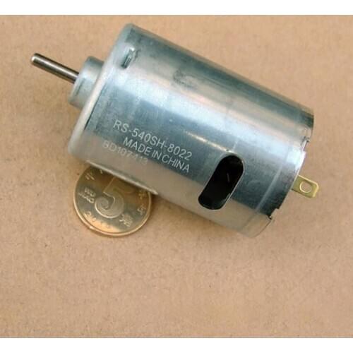 540SH-8022 Motor with Copper Alloy Carbon Brush & Rotor DC7.4V 20800rpm High Speed High Torque High Power Motor for Power Tool