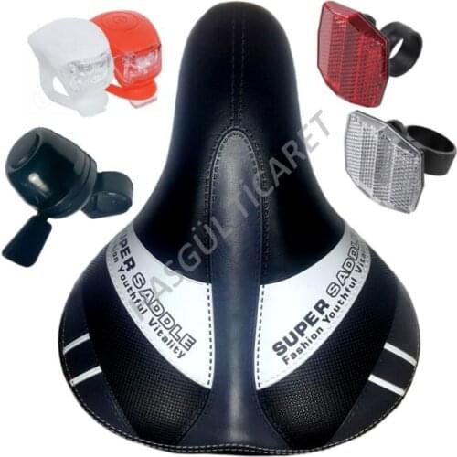 Hsgl Bicycle Saddle Ring Reflector set Silicone Headlight set Bicycle accessories replacement piece